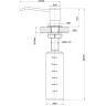 Дозатор LEMARK EXPERT LM8201PSH для жидких моющих средств врезной, шампань