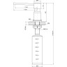 Дозатор LEMARK EXPERT LM8203LGN для жидких моющих средств врезной светлое золото